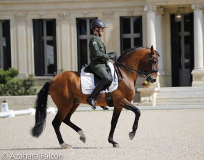 Joao Victor Marcari Oliva and Escorial HorseCampline at the 2022 CDI Jerez de la Frontera :: Photo © © Azahara Falcon