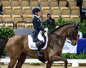 Helen Langehanenberg and Annabelle in the Grand Prix at the 2022 CDI-W Neumunster in February :: Photo © Stefan Lafrentz