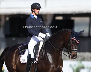Christian Simonson and Zeaball Diawind at the 2022 Palm Beach Dressage Derby :: Photo © Astrid Appels