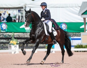 Charlotte Jorst and Nintendo competing in the 3* GP Special at the 2022 CDIO Wellington :: Photo © Sue Stickle