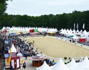 The competition ring for the 3 and 4-year old riding horses at the Bundeschampionate :: Photo © FN