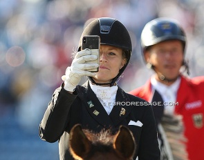 Lena Waldmann in the closing ceremony at the 2021 CDIO Aachen :: Photo © Astrid Appels