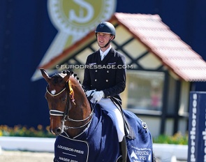 Sönke Rothenberger and Fendi win the warm-up test of the Louisdor Cup qualifier in Hagen :: Photo © Astrid Appels