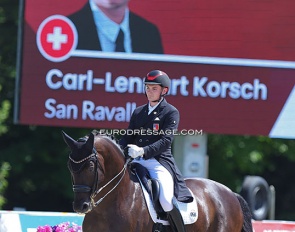 Carl-Lennart Korsch and San Ravallo at the 2022 Aachen Dressage Days in Hagen :: Photo © Astrid Appels