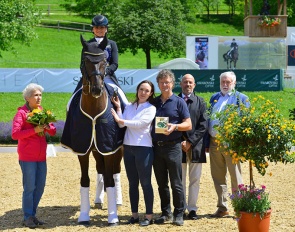 Dorothee Schneider and Dante's Hit OLD win the Prix St Georges at the 2022 CDI Fritzens :: Photo © Max Schreiner