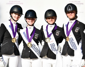Gold for Team Germany at the 2022 European Pony Championships :: Photos © Kamila Tworkowska