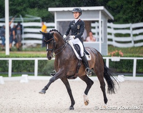 Helen Erbe and Carlos at the 2022 European Under 25 Championships :: Photo © Lukasz Kowalski