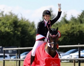 Cornelia Munch Sinding on  Terbofens Charico at the 2022 Danish Pony Championships :: Photo © Ridehesten