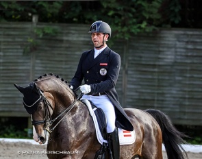 Stefan Lehfellner and Abegglen at the 2022 Austrian Dressage Championships in Steyr :: Photo © Petra Kerschbaum
