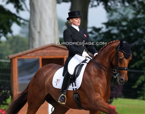 Anna Zibrandtsen on Capriciella at the 2011 European Junior Riders Championships in Broholm (DEN), where they won team silver and double bronze :: Photo © Astrid Appels