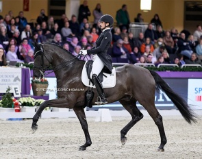 Stefanie Wolf and Matchball OLD at the 2022 Louisdor Cup Finals in Frankfurt :: Photo © Petra Kerschbaum