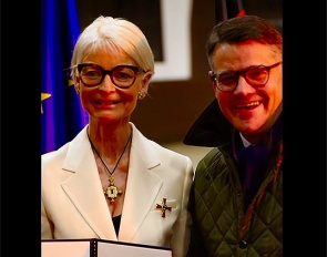 Ann Kathrin Linsenhoff (Cross of Merit 1st Class) and Boris Rhein