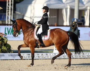 Victoria Vallentin and Brooklyn at the 2021 European Under 25 Championships :: Photo © Astrid Appels