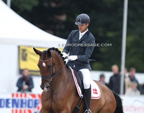 Eric Guardia Martinez and Tophojs Diadora at the 2021 World Young Horse Championships :: Photo © Astrid Appels