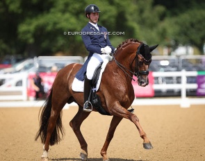 Paul Jöbstl and Bodyguard at the 2022 European Young Riders Championships :: Photo © Astrid Appels
