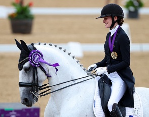 Kur bronze for Mathilde Juglaret and Caporal de Massa at the 2022 European Junior Riders Championships :: Photo © Astrid Appels