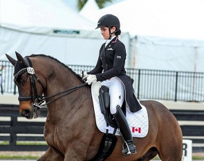 Brooke Mancusi and Arthur at the 2023 CDN Wellington :: Photo © Sue Stickle