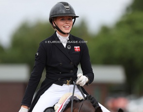 Frederikke Gram Jaobsen at the 2022 European Young Riders Championships :: Photo © Astrid Appels