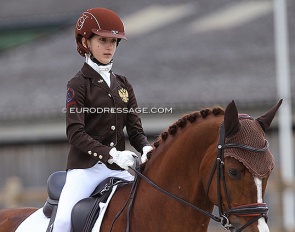 Agata Zakhrabekova and Ein Champion ZS at the 2021 CDI Grote Brogel :: Photo © Astrid Appels