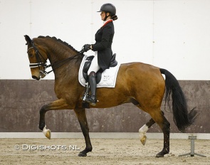 Thamar Zweistra and Heartbeat WP at their national Grand Prix debut in December 2021 :: Photo © Digishots