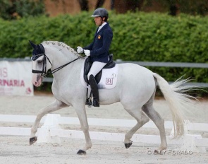 Claudio Castilla Ruiz and Jota da Hermida won bronze at the 2021 Spanish Young Horse Championships :: Photo © Lily Forado