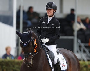 Lisa Horler and Get You the Moon at the 2022 World Young Horse Championships :: Photo © Astrid Appels