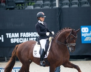 Charlott-Maria Schürmann and Life Time at the 2022 World Young Horse Championships :: Photo © Astrid Appels
