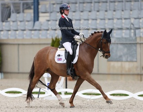 Demi Howard-Cartwright on Fin C at the 2023 CDI Aachen Festival 4 Dressage :: Photo © Astrid Appels