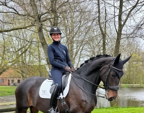 Blue Hors Talent Team rider Sophia Ludvigsen gets the ride on Atterupgaards Orthilia as her Under 25 prospect