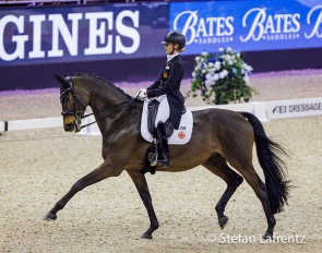Jessica von Bredow-Werndl and Dalera BB win the Grand Prix at the 2023 World Cup Finals in Omaha :: Photos © Stefan Lafrentz
