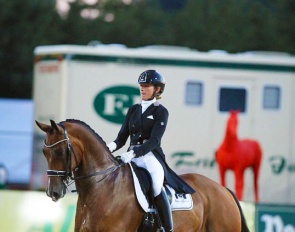 Marlies van Baalen and Ben Johnson at the 2020 CDI Hagen :: Photo © Astrid Appels