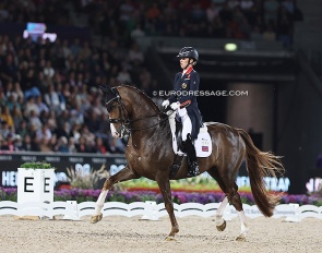 Charlotte Dujardin and Imhotep at the 2022 World Championships in Herning :: Photo © Astrid Appels