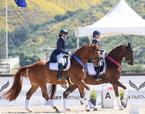 Ellanor Boehning and Josephine Hinnemann at the 2023 CDI Temecula :: Photo © Astrid Appels