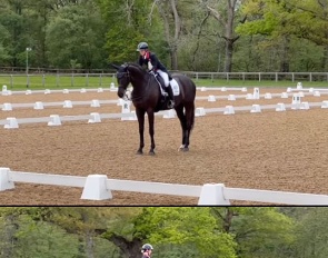 Laura Tomlinson with Rose of Bavaria and Superiore at the 2023 CDN Wellington Heckfield on 1 May
