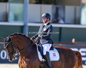 Zaneta Skowronska and Romantic P, now Red Mexx, at the 2021 European Dressage Championships :: Photo © Astrid Appels
