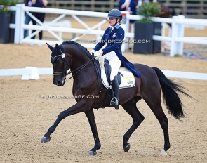 Blanca Bosson and Cardon M at the 2022 European Young Riders Championships in Hartpury :: Photo © Astrid Appels