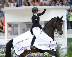 Jessica von Bredow-Werndl and Dalera BB win the 5* Grand Prix at the 2023 CDIO Aachen :: Photo © Astrid Appels