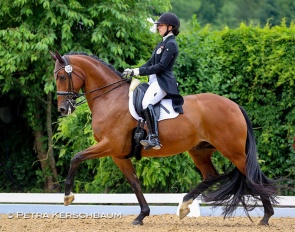 Fiona Spranz on Santiago at the 2023 CDI Achleiten :: Photo © Petra Kerschbaum