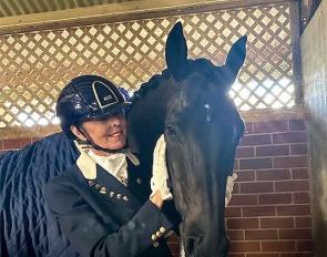 Mary Hanna and Ivanhoe after winning the Grand Prix at the 2023 CDN Boneo last weekend