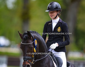 Anna Peeters on Balotelli at the 2023 CDIO Compiègne :: Photo © Astrid Appels