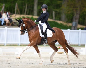 Athaline van Roey on Fugranda C at the 2023 CDIO Compiegne :: Photo © Astrid Appels