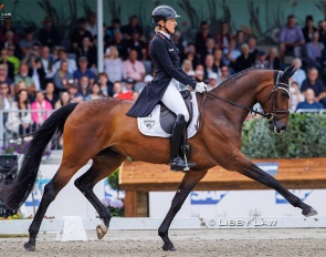 Ingrid Klimke on Siena Just Do it at the 2023 CCI 5* Luhmühlen :: Photo © Libby Law