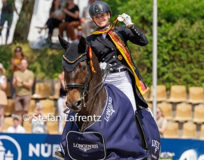 Jessica von Bredow-Werndl and Dalera BB win GP Special and Kur gold at the 2023 German Dressage Championships :: Photo © Stefan Lafrentz