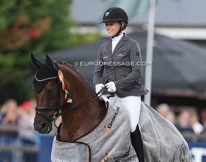 lena Waldmann on Belinda at the 2022 World Young Horse Championships :: Photo © Astrid Appels