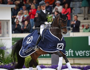 Jessica von Bredow-Werndl and Dalera BB win the 2023 CDIO Aachen :: Photo © Astrid Appels