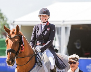 Brittany Fraser-Beaulieu on Jill Irving's Jaccardo at the 2023 CDI Caledon