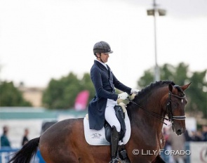 Alejandro Asencio Méndez with Gaviao Dos Cedros at the 2023 Spanish Championships :: Photo © Lily Forado