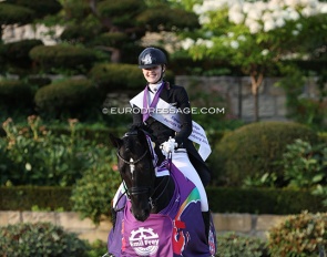 Allegra Schmitz-Morkramer and Libertad at the 2023 European Junior Riders Championships :: Photo © Astrid Appels 