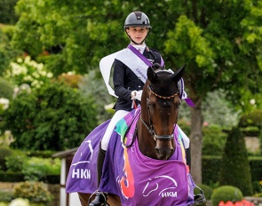 Marie Bernhard and For Rock win individual gold and the 2023 European Children Championship :: Photo © Stefan Lafrentz