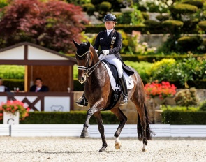 Isabell Werth and Skovens Tzarina win the Prix St. Georges at the 2023 CDI Kronberg :: Photo © Stefan Lafrentz
